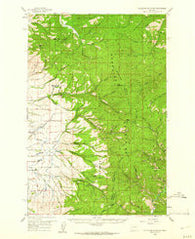 Cleveland Mountain Montana Historical topographic map, 1:62500 scale, 15 X 15 Minute, Year 1959