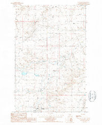 Cleveland NW Montana Historical topographic map, 1:24000 scale, 7.5 X 7.5 Minute, Year 1987