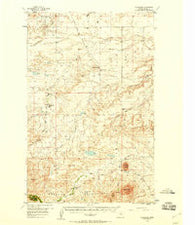 Cleveland Montana Historical topographic map, 1:62500 scale, 15 X 15 Minute, Year 1956