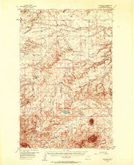 Cleveland Montana Historical topographic map, 1:62500 scale, 15 X 15 Minute, Year 1956