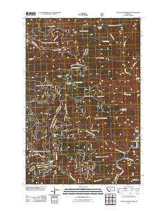Cleveland Mountain Montana Historical topographic map, 1:24000 scale, 7.5 X 7.5 Minute, Year 2011