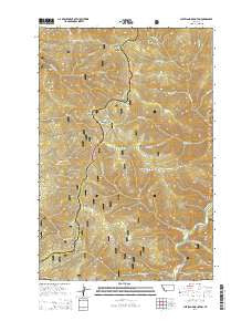 Cleveland Mountain Montana Current topographic map, 1:24000 scale, 7.5 X 7.5 Minute, Year 2014