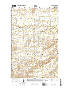 Cleveland NE Montana Current topographic map, 1:24000 scale, 7.5 X 7.5 Minute, Year 2014