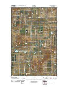 Cleveland NW Montana Historical topographic map, 1:24000 scale, 7.5 X 7.5 Minute, Year 2011