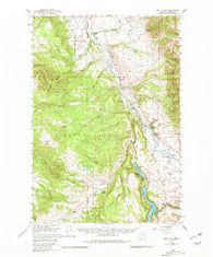 Cliff Lake Montana Historical topographic map, 1:62500 scale, 15 X 15 Minute, Year 1950