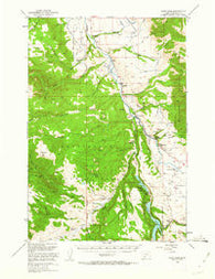Cliff Lake Montana Historical topographic map, 1:62500 scale, 15 X 15 Minute, Year 1950
