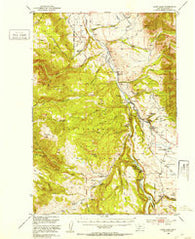Cliff Lake Montana Historical topographic map, 1:62500 scale, 15 X 15 Minute, Year 1950