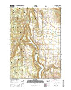 Cliff Lake Montana Current topographic map, 1:24000 scale, 7.5 X 7.5 Minute, Year 2014