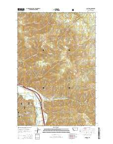 Clinton Montana Current topographic map, 1:24000 scale, 7.5 X 7.5 Minute, Year 2014