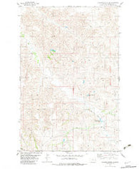 Cluster Buttes NW Montana Historical topographic map, 1:24000 scale, 7.5 X 7.5 Minute, Year 1982