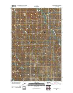 Cluster Buttes Montana Historical topographic map, 1:24000 scale, 7.5 X 7.5 Minute, Year 2011