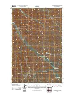Cluster Buttes NW Montana Historical topographic map, 1:24000 scale, 7.5 X 7.5 Minute, Year 2011