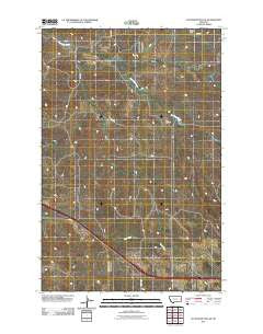 Cluster Buttes SE Montana Historical topographic map, 1:24000 scale, 7.5 X 7.5 Minute, Year 2011