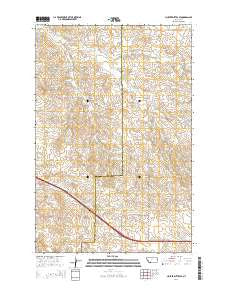 Cluster Buttes SE Montana Current topographic map, 1:24000 scale, 7.5 X 7.5 Minute, Year 2014