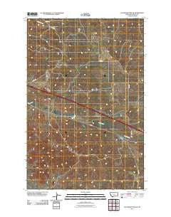 Cluster Buttes SW Montana Historical topographic map, 1:24000 scale, 7.5 X 7.5 Minute, Year 2011