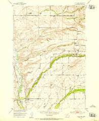 Clyde Park Montana Historical topographic map, 1:24000 scale, 7.5 X 7.5 Minute, Year 1951
