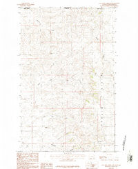 Coal Mine Creek East Montana Historical topographic map, 1:24000 scale, 7.5 X 7.5 Minute, Year 1984