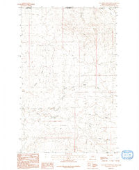 Coal Mine Creek West Montana Historical topographic map, 1:24000 scale, 7.5 X 7.5 Minute, Year 1984