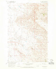 Coal Mine Hill Montana Historical topographic map, 1:24000 scale, 7.5 X 7.5 Minute, Year 1965