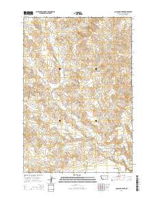 Coal Bank Creek Montana Current topographic map, 1:24000 scale, 7.5 X 7.5 Minute, Year 2014