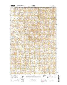 Coal Creek Montana Current topographic map, 1:24000 scale, 7.5 X 7.5 Minute, Year 2014