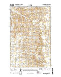 Coal Mine Creek East Montana Current topographic map, 1:24000 scale, 7.5 X 7.5 Minute, Year 2014
