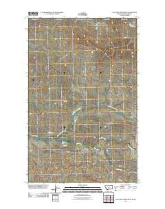 Coal Mine Creek West Montana Historical topographic map, 1:24000 scale, 7.5 X 7.5 Minute, Year 2011