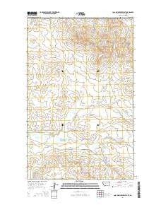 Coal Mine Creek West Montana Current topographic map, 1:24000 scale, 7.5 X 7.5 Minute, Year 2014