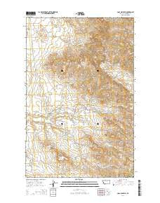 Coal Mine Hill Montana Current topographic map, 1:24000 scale, 7.5 X 7.5 Minute, Year 2014