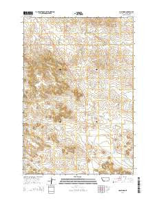 Coalwood Montana Current topographic map, 1:24000 scale, 7.5 X 7.5 Minute, Year 2014
