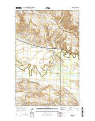Coburg Montana Current topographic map, 1:24000 scale, 7.5 X 7.5 Minute, Year 2014