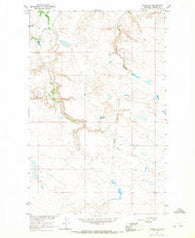 Coburg SE Montana Historical topographic map, 1:24000 scale, 7.5 X 7.5 Minute, Year 1964