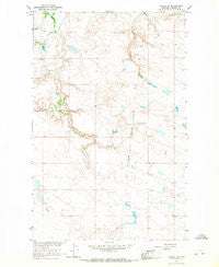 Coburg SE Montana Historical topographic map, 1:24000 scale, 7.5 X 7.5 Minute, Year 1964