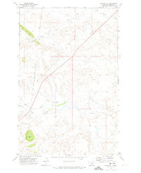Coburn Butte Montana Historical topographic map, 1:24000 scale, 7.5 X 7.5 Minute, Year 1971