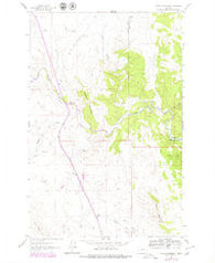 Coburn Mountain Montana Historical topographic map, 1:24000 scale, 7.5 X 7.5 Minute, Year 1961