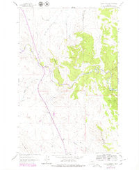 Coburn Mountain Montana Historical topographic map, 1:24000 scale, 7.5 X 7.5 Minute, Year 1961