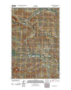 Coburn Butte Montana Historical topographic map, 1:24000 scale, 7.5 X 7.5 Minute, Year 2011