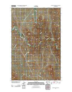 Coburn Mountain Montana Historical topographic map, 1:24000 scale, 7.5 X 7.5 Minute, Year 2011