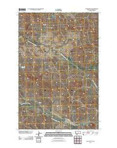 Coffin Butte Montana Historical topographic map, 1:24000 scale, 7.5 X 7.5 Minute, Year 2011