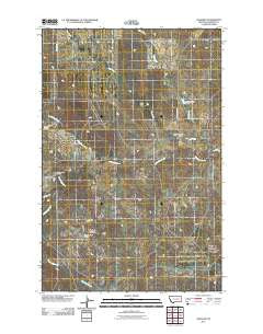 Cohagen Montana Historical topographic map, 1:24000 scale, 7.5 X 7.5 Minute, Year 2011