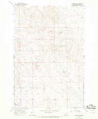 Cohagen NE Montana Historical topographic map, 1:24000 scale, 7.5 X 7.5 Minute, Year 1965