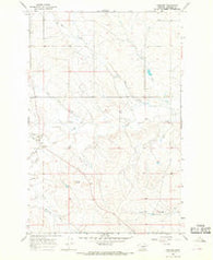 Cohagen Montana Historical topographic map, 1:24000 scale, 7.5 X 7.5 Minute, Year 1965