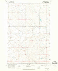 Cohagen Montana Historical topographic map, 1:24000 scale, 7.5 X 7.5 Minute, Year 1965