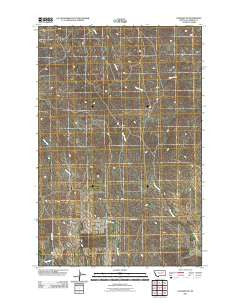 Cohagen NE Montana Historical topographic map, 1:24000 scale, 7.5 X 7.5 Minute, Year 2011