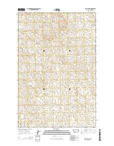 Cohagen NE Montana Current topographic map, 1:24000 scale, 7.5 X 7.5 Minute, Year 2014