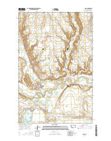 Cole Montana Current topographic map, 1:24000 scale, 7.5 X 7.5 Minute, Year 2014