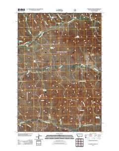 Coleman Draw Montana Historical topographic map, 1:24000 scale, 7.5 X 7.5 Minute, Year 2011