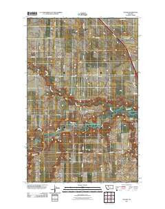 Collins Montana Historical topographic map, 1:24000 scale, 7.5 X 7.5 Minute, Year 2011