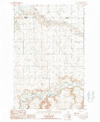Collins NW Montana Historical topographic map, 1:24000 scale, 7.5 X 7.5 Minute, Year 1987