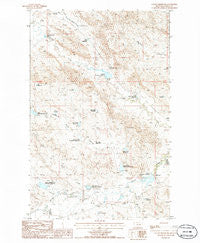 Collins Reservoir Montana Historical topographic map, 1:24000 scale, 7.5 X 7.5 Minute, Year 1985